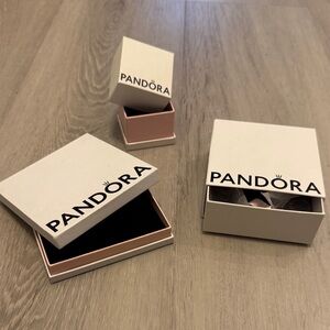 Pandora White and Pink Jewelry Box Set